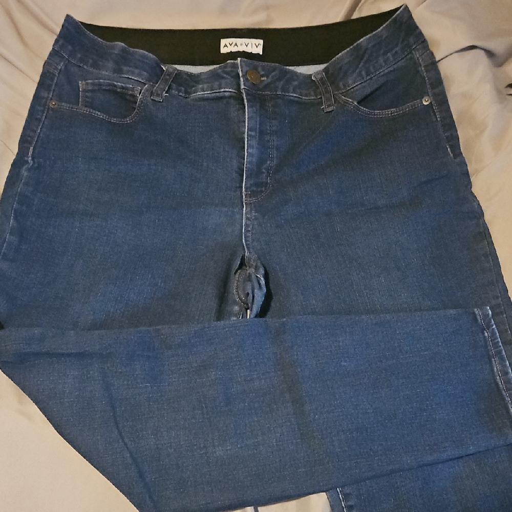 Ava & Viv Dark Blue Women's Jeggings